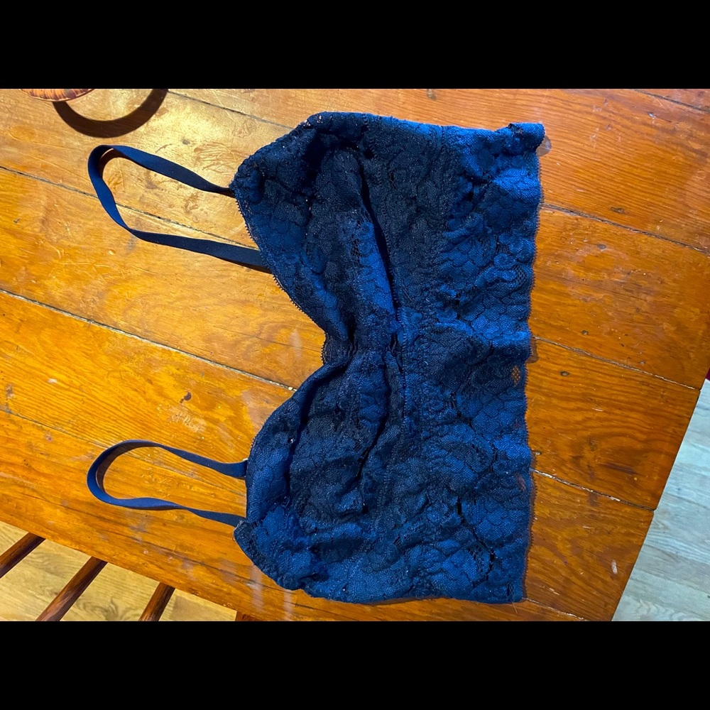Soft stretch Lace dark blue bralette